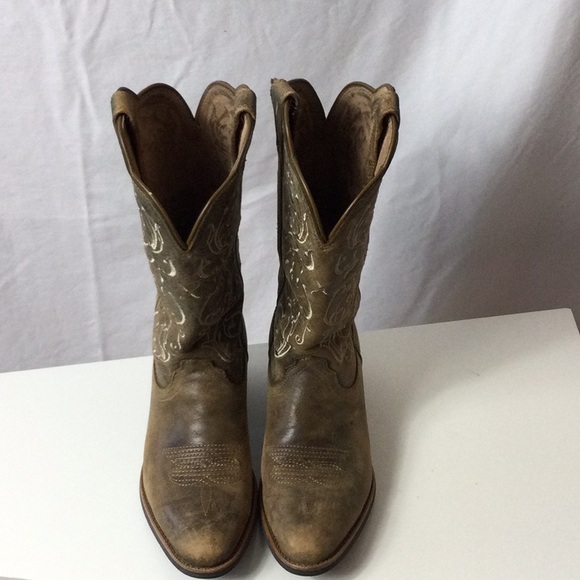 Twisted X Brown Heeled Cowgirl Boots - Picture 3 of 12